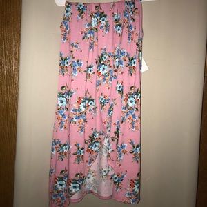 Pink Floral Skirt